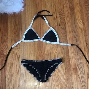 YMI black and white bikini set